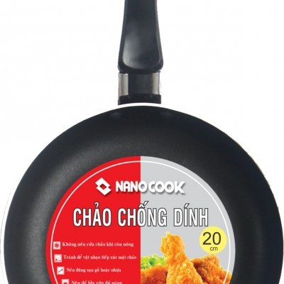 Chảo chống dính 3 đáy Nanocook HB 20  ( COMBO 5 BỘ  )