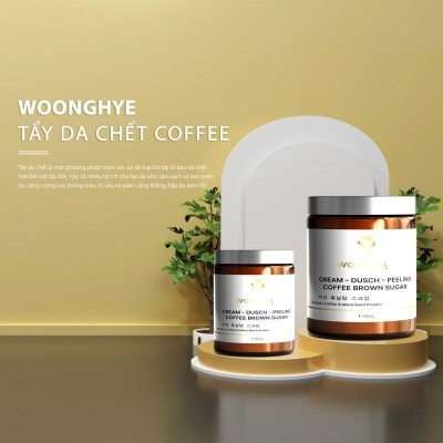 Tẩy body cafe  300g - Coffee Borown Sugar - WOONGHYE