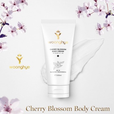 Kem dưỡng body ngày 200ml - Cherry blossom body cream - WOONGHYE