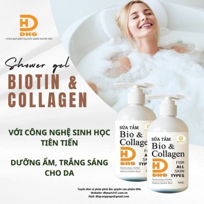 SỮA TẮM BIONTIN & COLLAGEN DHG 500ml  