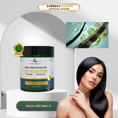 Combo 3 Kem ủ tóc keratin thủy phân tinh chất thiên nhiên đậm đặc phục hồi tóc yếu, giảm gãy rụng Herbal DongNhien 220gr