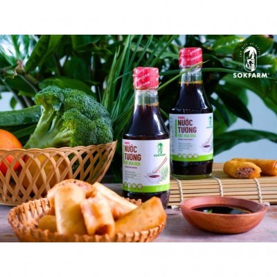  Nước tương mật hoa dừa organic Sokfarm 200ml