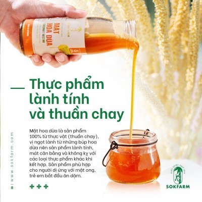  Mật hoa dừa cô đặc Sokfarm Trà Vinh 250g