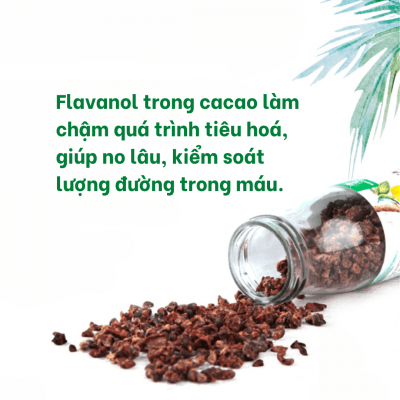  Hạt cacao sấy  Mật hoa dừa -75gr