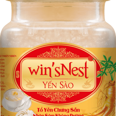 Yến sào wins'Nest nguyên chất nhân sâm ít đường 20% hộp 6 lọ (có kèm túi xách)