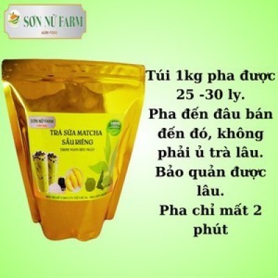 Trà sữa sầu riêng matcha (túi 1kg)