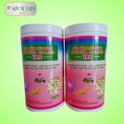 Sữa  mầm đậu nành hồng sâm collagen 18S