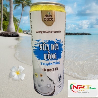 Sữa dừa uống có thạch dừa Delta Coco 320ml (Nhiều Hương Vị)