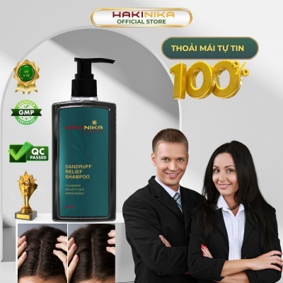 Dầu gội giảm gàu ngứa nấm da đầu - Drandruff Relief Shampoo HAKINIKA -330ml