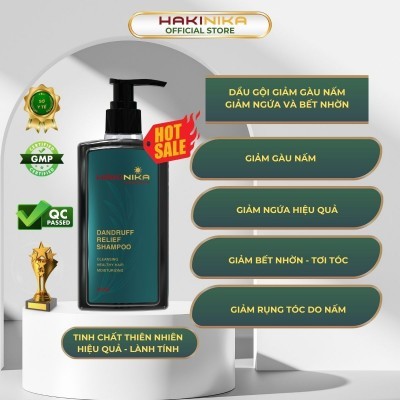 Dầu gội giảm gàu ngứa nấm da đầu - Drandruff Relief Shampoo HAKINIKA -330ml