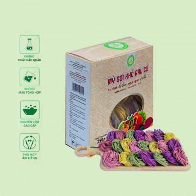 Mỳ sợi khô rau củ - Nông Sản Sạch Trần Lan [250gram] [500gram]