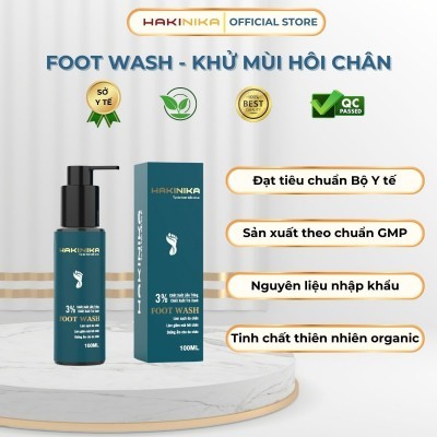 Nước rửa giảm mùi hôi chân - Foot wash HAKINIKA 100ml