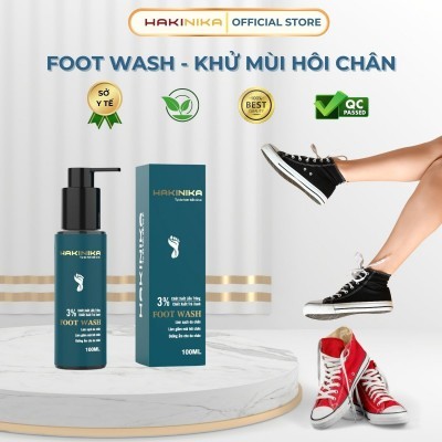 Nước rửa giảm mùi hôi chân - Foot wash HAKINIKA 100ml