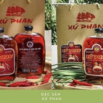 NƯỚC MẮM CÁ CƠM XỨ PHAN LOẠI ĐẶC BIỆT (Hộp 2 chai thủy tinh 500 ml)