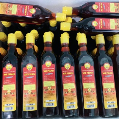 NƯỚC MẮM CÁ CƠM XỨ PHAN LOẠI ĐẶC BIỆT (Hộp 6 chai thủy tinh 500 ml)