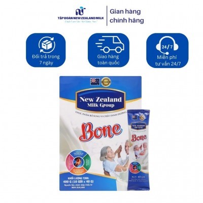 Sữa bột NEW ZEALAND MILK GROUP BONE hộp 400g - Mua 2 hộp được tặng 1 phần quà ngẫu nhiên (1 bộ chén ăn hoa văn cao cấp, 1 ly giữ nhiệt họa tiết,...)