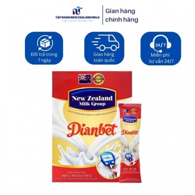 Sữa bột NEW ZEALAND MILK GROUP DIANBET Hộp 400g - Mua 2 hộp được tặng 1 phần quà ngẫu nhiên (1 bộ chén ăn hoa văn cao cấp, 1 ly giữ nhiệt họa tiết,...)