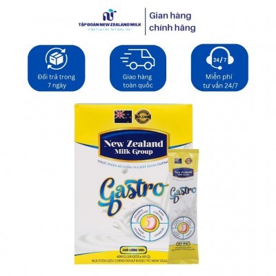 Sữa bột NEW ZEALAND MILK GROUP GASTRO Hộp 400g - Mua 2 hộp được tặng 1 phần quà ngẫu nhiên (1 bộ chén ăn hoa văn cao cấp, 1 ly giữ nhiệt họa tiết,...)