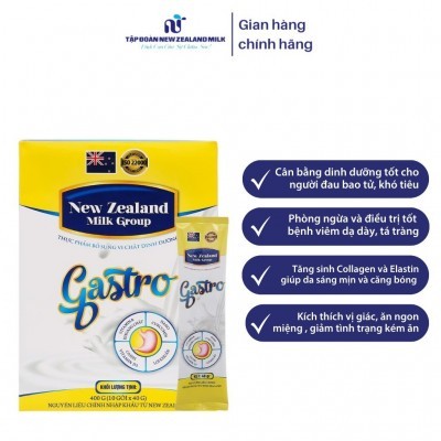 Sữa bột NEW ZEALAND MILK GROUP GASTRO Hộp 400g - Mua 2 hộp được tặng 1 phần quà ngẫu nhiên (1 bộ chén ăn hoa văn cao cấp, 1 ly giữ nhiệt họa tiết,...)