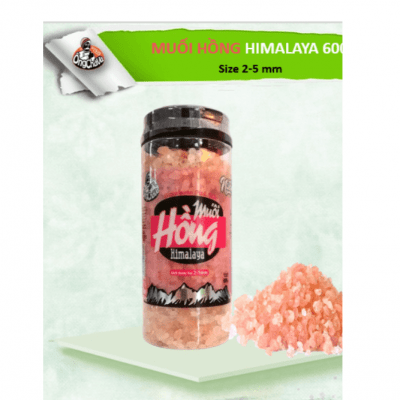 Muối hồng Himalya (2-5mm) hạt to - 600g