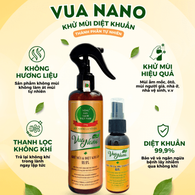 Vua Nano khử mùi diệt khuẩn 250ml