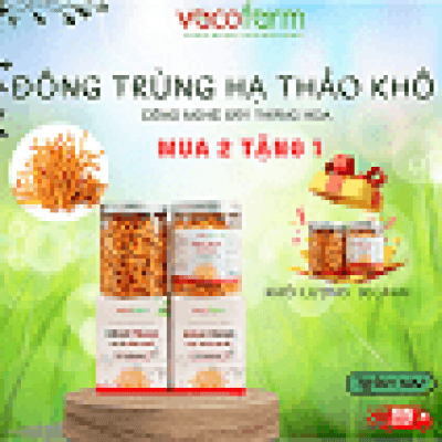 ĐÔNG TRÙNG HẠ THẢO SẤY THĂNG HOA HỘP THỦY TINH 30GRAM