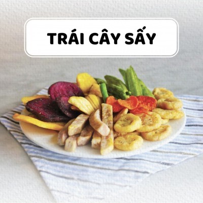 TRÁI CÂY SẤY GIÒN ĐẶT BIỆT  / Túi