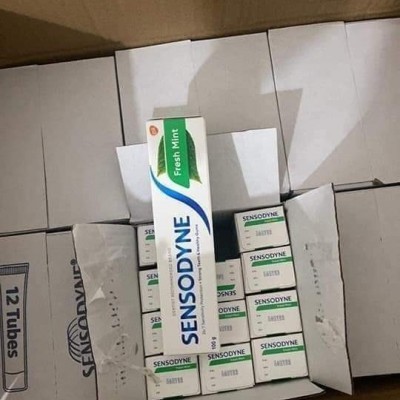 Kem đánh răng Sensodyne Fresh Mint bạc hà the mát, bảo vệ răng ê buốt mỗi ngày - tuýt 100g