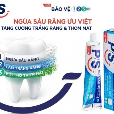 Kem đánh răng P/S bảo vệ 123 chăm sóc toàn diện 180g/Tuýt 