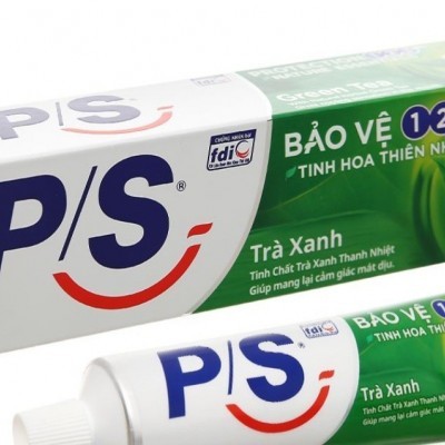 Kem đánh răng P/S bảo vệ 123 trà xanh thanh nhiệt 180g  / Tuýt 