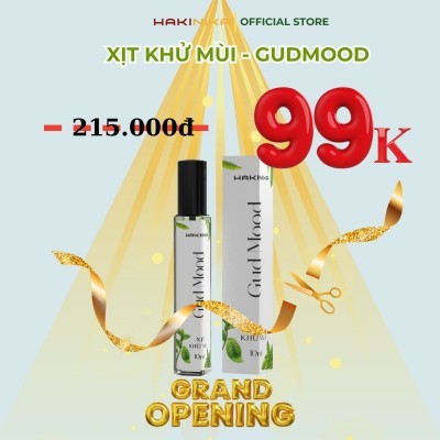 XỊT KHỬ MÙI CƠ THỂ - NÁCH - CHÂN GUDMOOD GIẢM MÙI, HẠN CHẾ MỒ HÔI HƯƠNG THIÊN NHIÊN - 10ml