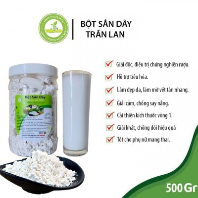 [Mới] Bột sắn dây nguyên chất (Hộp 500g) - Nông Sản Sạch Trần Lan