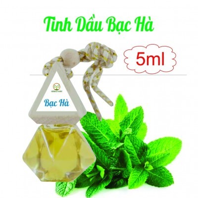 2 Tinh Dầu Treo Xe  hương Bạc Hà tặng 1 lọ tinh dầu 10ml