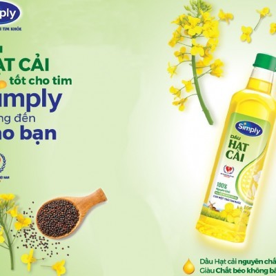 Dầu hạt cải nguyên chất Simply chai 1 lít