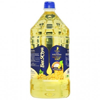 Dầu đậu nành nguyên chất Bee Soya Nakydaco can 2 lít