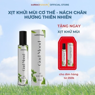 XỊT KHỬ MÙI CƠ THỂ - NÁCH - CHÂN GUDMOOD GIẢM MÙI, HẠN CHẾ MỒ HÔI HƯƠNG THIÊN NHIÊN - 10ml