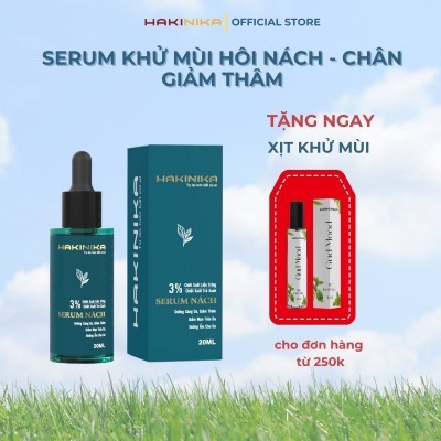 Serum nách HAKINIKA khử mùi giảm thâm - 20ml [che tên khi giao hàng]