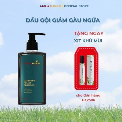 Dầu gội giảm gàu ngứa nấm da đầu - Drandruff Relief Shampoo HAKINIKA -330ml