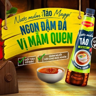 Nước mắm chay Maggi cốt táo chai 450ml