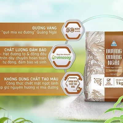 Đường vàng Quảng Ngãi gói 1kg