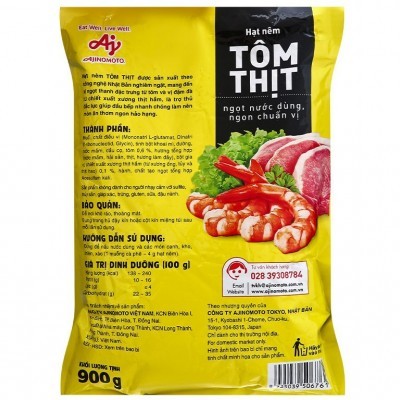 Hạt nêm Ajinomoto tôm thịt gói 900g