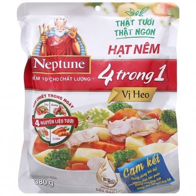 Hạt nêm Neptune 4 trong 1 vị heo gói 380g