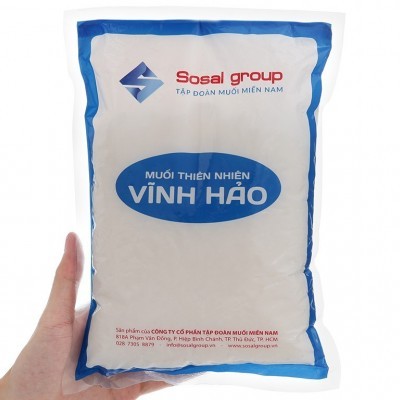 Muối hạt thiên nhiên Vĩnh Hảo Sosal Group gói 1kg