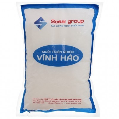 Muối hạt thiên nhiên Vĩnh Hảo Sosal Group gói 1kg