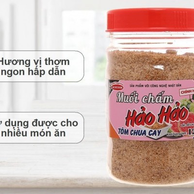 Muối chấm Hảo Hảo tôm chua cay hũ 120g