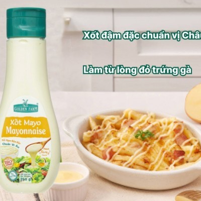 Xốt mayonnaise Golden Farm chai 250g