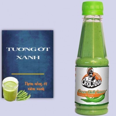 Tương ớt xanh Ông Chà Và chai 210g