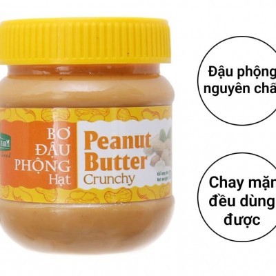 Bơ đậu phộng hạt Golden Farm hũ 170g