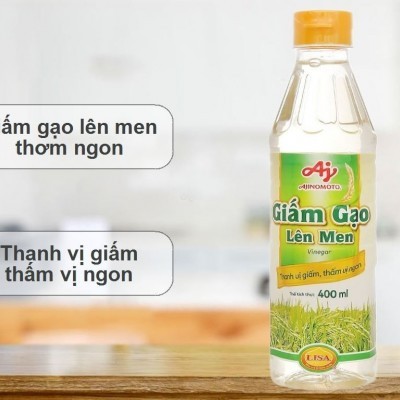 Giấm gạo lên men Ajinomoto chai 400ml