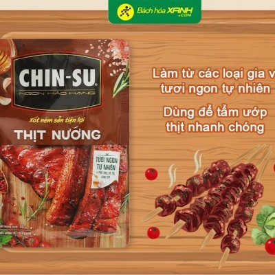 Xốt gia vị nêm sẵn thịt nướng Chinsu gói 80g